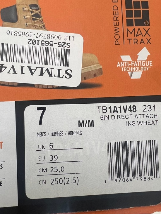 Brand New Timberland Wheat Waterproof Work Boots - Picture 4 of 4